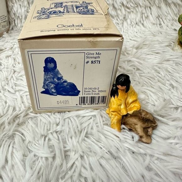 De Grazia x  Goebel Trading Post With 4 Piece‎ Village Figurines Vintage RARE - Picture 11 of 13